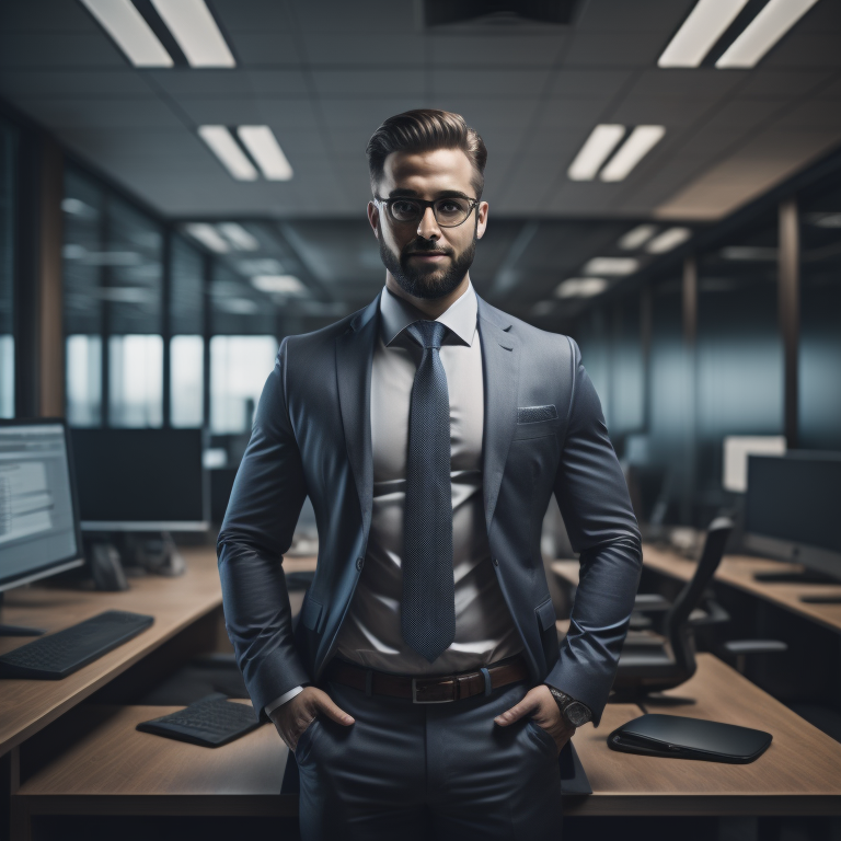 Persona ofreciendo servicios